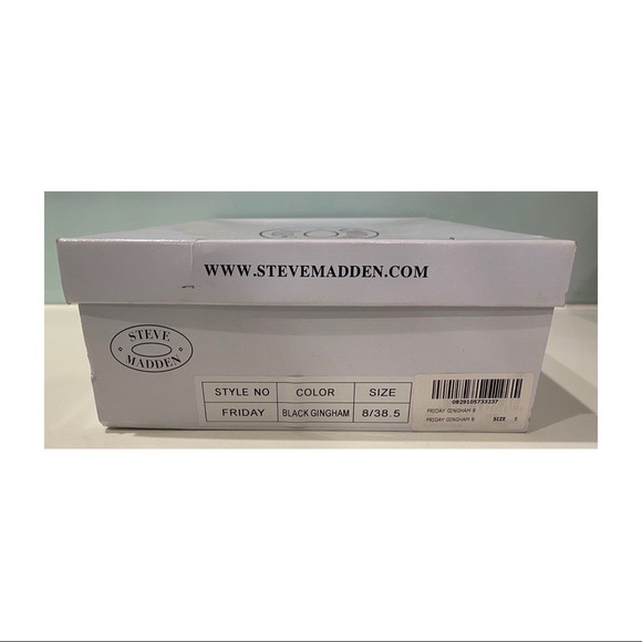 Steve Madden Friday gingham high heeled sandal 8 - Picture 9 of 9